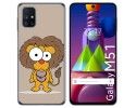 Funda Gel Tpu para Samsung Galaxy M51 diseño Leon Dibujos