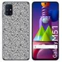 Funda Gel Tpu para Samsung Galaxy M51 diseño Letras Dibujos