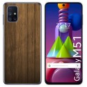 Funda Gel Tpu para Samsung Galaxy M51 diseño Madera Dibujos