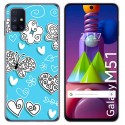 Funda Gel Tpu para Samsung Galaxy M51 diseño Mariposas Dibujos