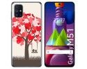Funda Gel Tpu para Samsung Galaxy M51 diseño Pajaritos Dibujos