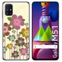 Funda Gel Tpu para Samsung Galaxy M51 diseño Primavera En Flor Dibujos