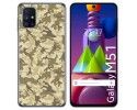 Funda Gel Tpu para Samsung Galaxy M51 diseño Sand Camuflaje Dibujos