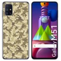 Funda Gel Tpu para Samsung Galaxy M51 diseño Sand Camuflaje Dibujos