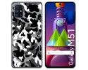 Funda Gel Tpu para Samsung Galaxy M51 diseño Snow Camuflaje Dibujos
