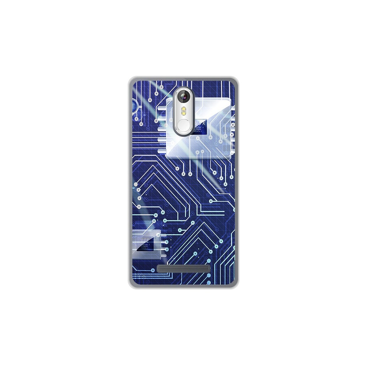 Funda Gel Tpu para Leagoo M8 / M8 Pro Diseño Circuito Dibujos