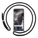 Funda Colgante Transparente para OnePlus Nord con Cordon Negro