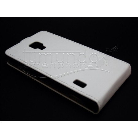 Funda Piel Premium Ultra-Slim Lg Optimus L7 II P710 Blanca