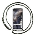 Funda Colgante Transparente para OnePlus Nord con Cordon Verde / Dorado