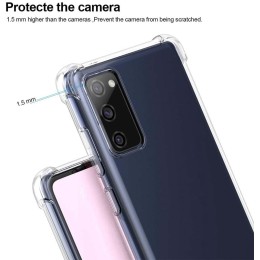 Funda Gel Tpu Anti-Shock Transparente para Samsung Galaxy S20 FE 2