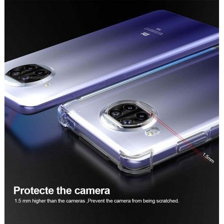 Funda Gel Tpu Anti-Shock Transparente para Xiaomi Mi 10T Lite