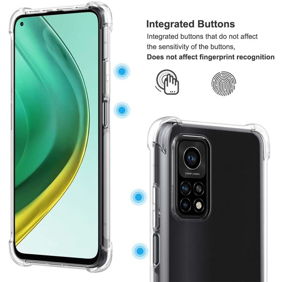 Funda Gel Tpu Anti-Shock Transparente para Xiaomi Mi 10T / 10T Pro