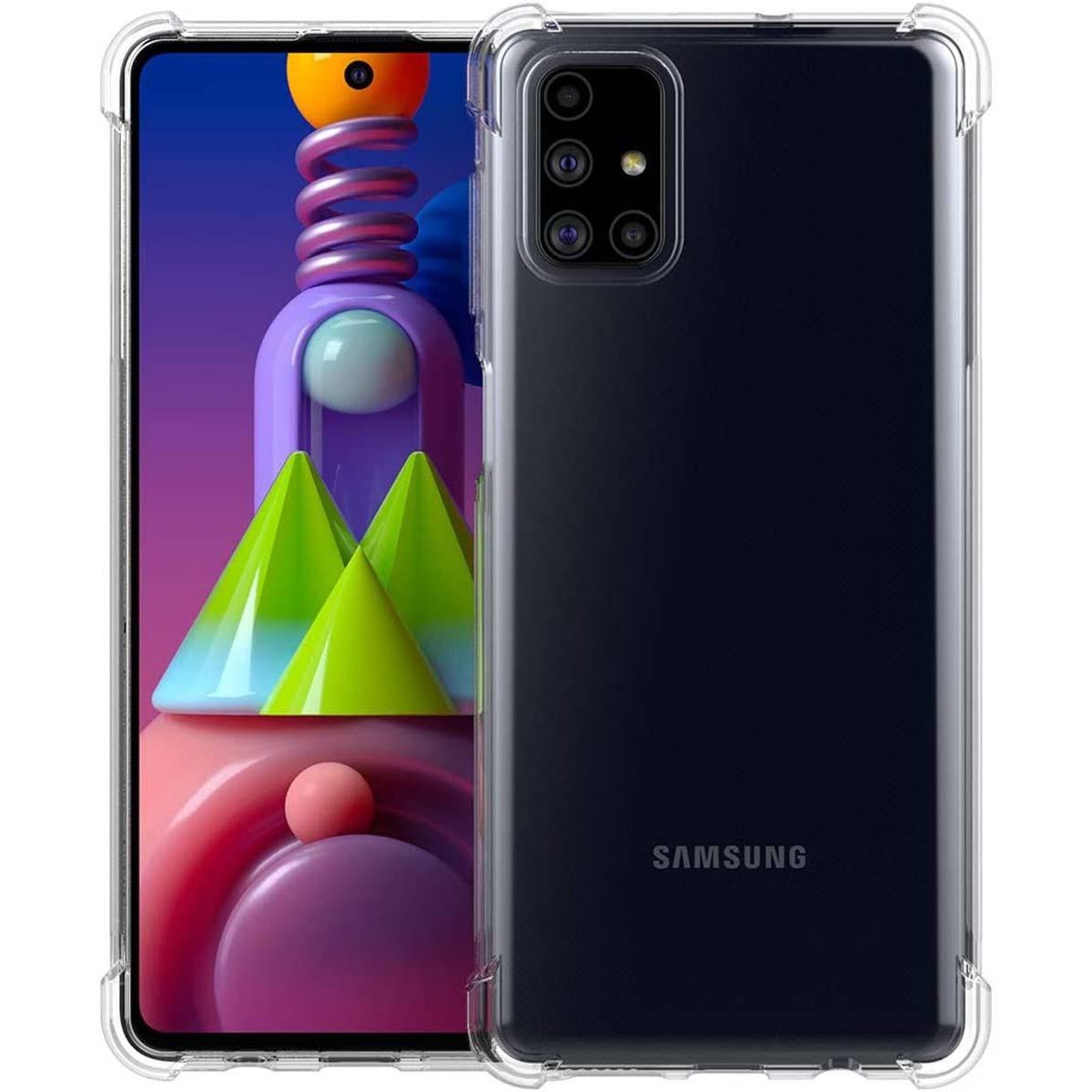 Funda Gel Tpu Anti-Shock Transparente para Samsung Galaxy M51