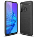 Funda Gel Tpu Tipo Carbon Negra para Realme 5 / 5s / 5i / C3