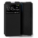 Funda Libro Soporte con Ventana para Oppo Reno 4 5G Color Negra