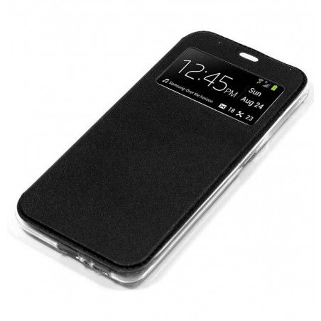 Funda Libro Soporte con Ventana para Oppo Reno 4 5G Color Negra