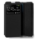 Funda Libro Soporte con Ventana para Oppo Reno 4 Pro 5G Color Negra