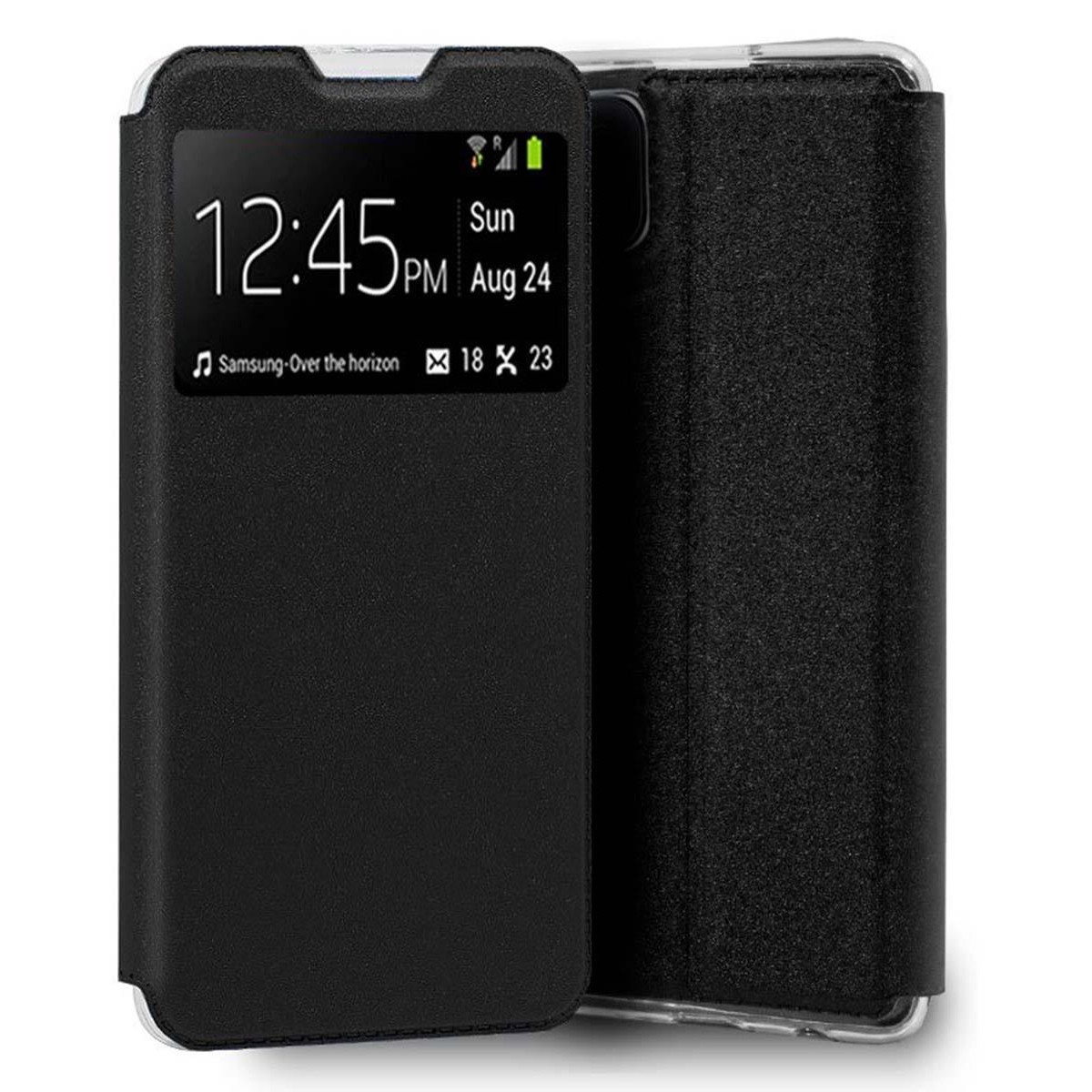 Funda Libro Soporte con Ventana para Oppo Reno 4Z 5G Color Negra