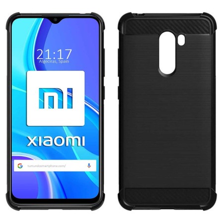 Funda Gel Tpu Anti-Shock Carbón para Xiaomi Redmi 9