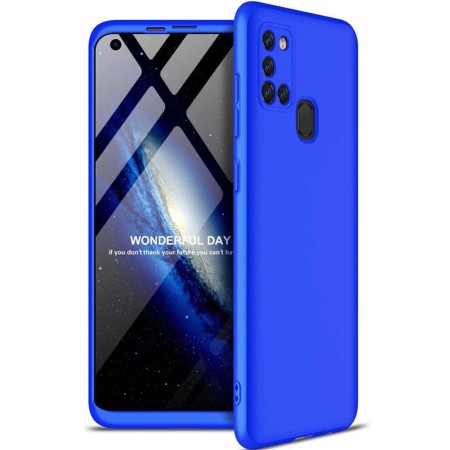 Funda Carcasa GKK 360 para Samsung Galaxy A21S  color Azul