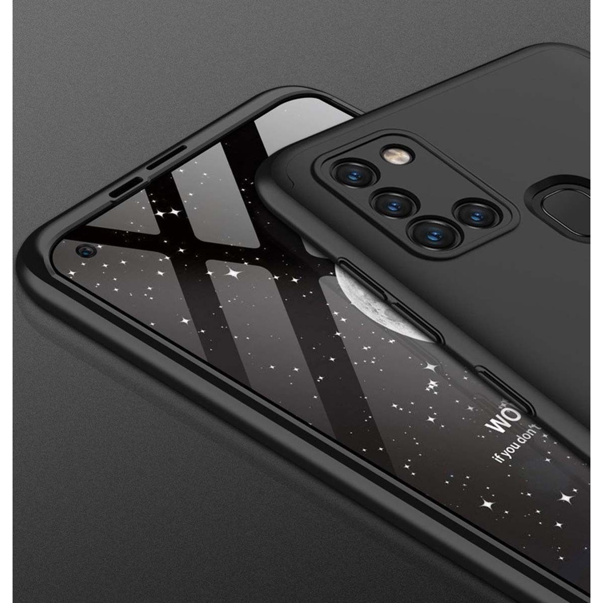 Funda Carcasa GKK 360 para Samsung Galaxy A21S color Negra