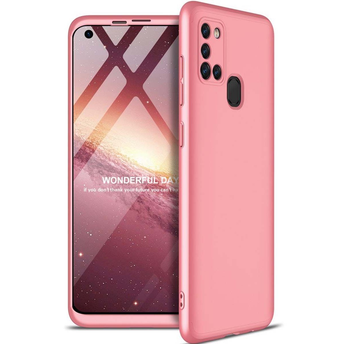 Funda Carcasa GKK 360 para Samsung Galaxy A21S  color Rosa