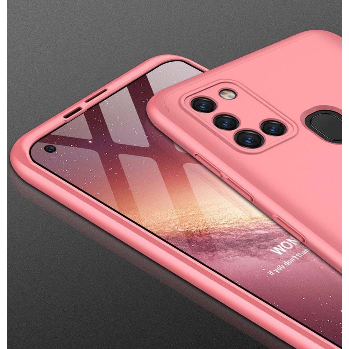 Funda Carcasa GKK 360 para Samsung Galaxy A21S  color Rosa