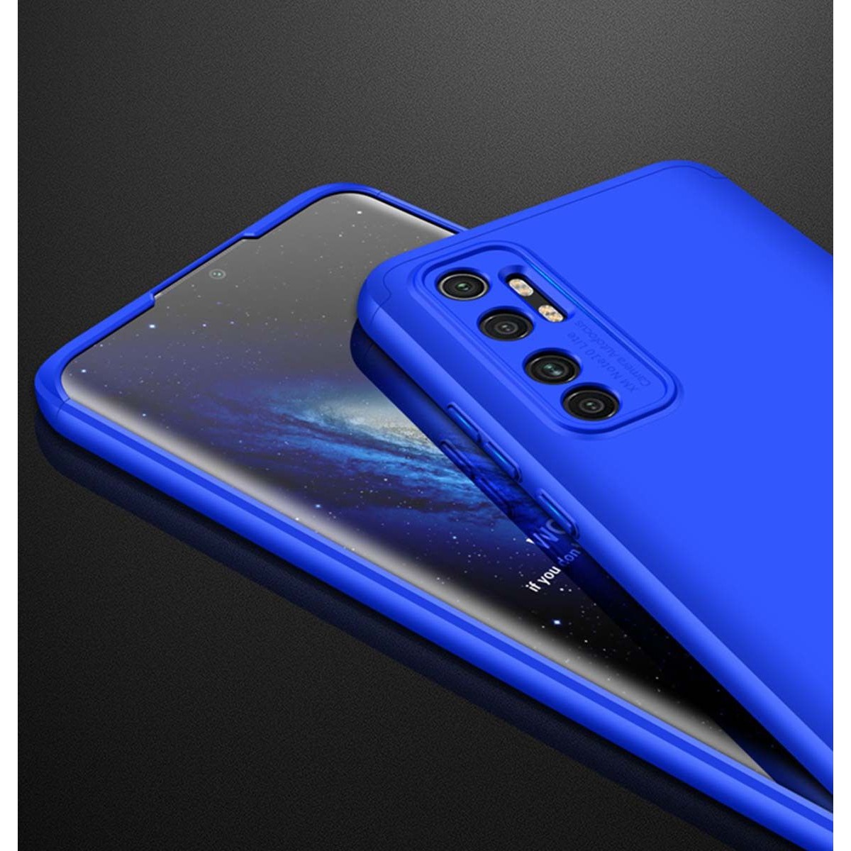 Funda Carcasa GKK 360 para Xiaomi Mi Note 10 Lite  color Azul