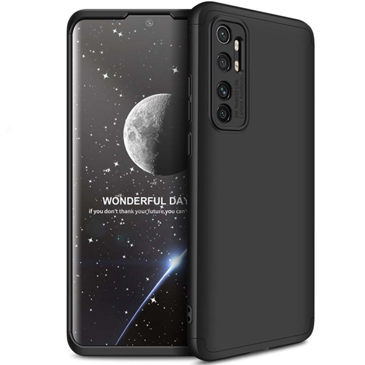 Funda Carcasa GKK 360 para Xiaomi Mi Note 10 Lite  color Negra