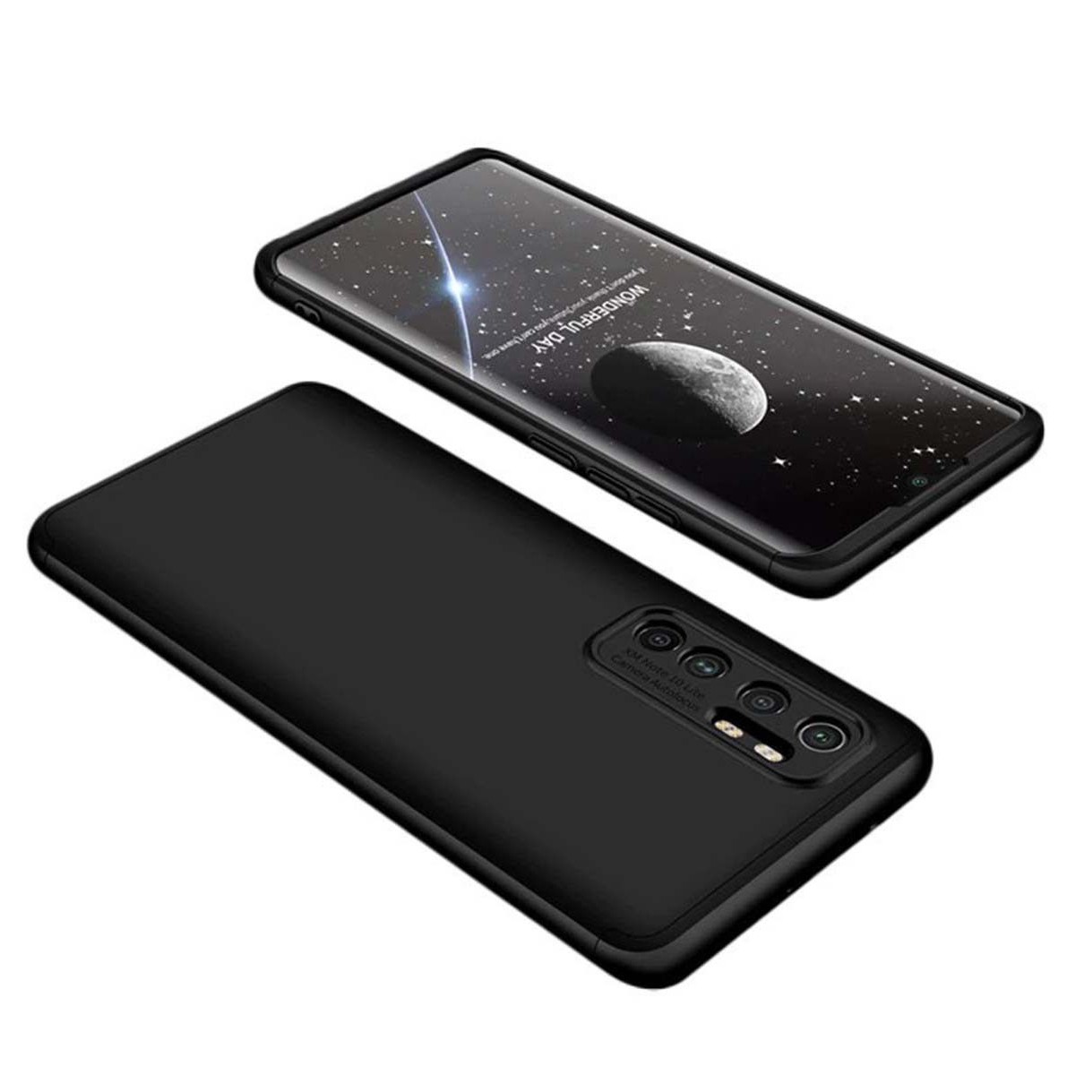 Funda Carcasa GKK 360 para Xiaomi Mi Note 10 Lite  color Negra