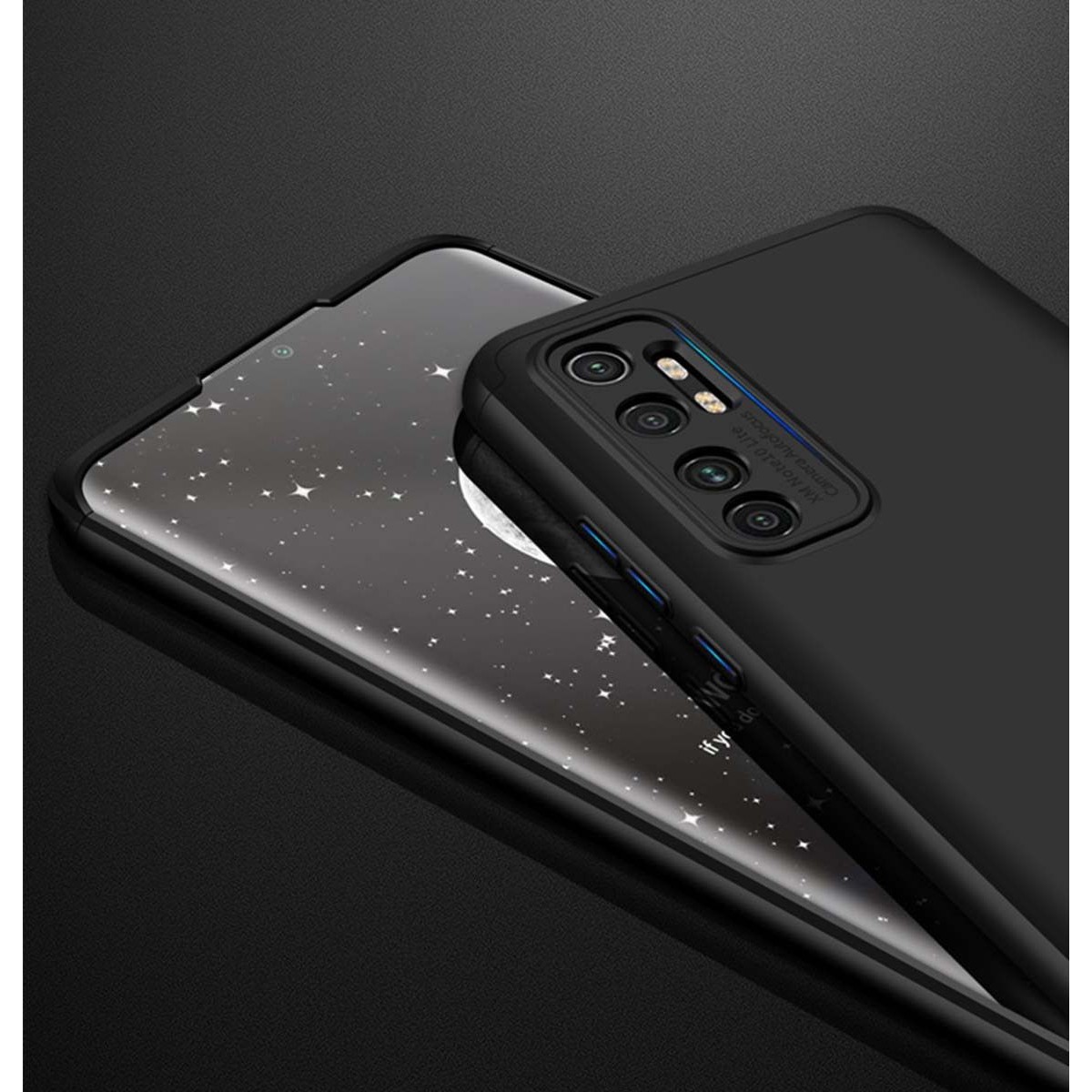 Funda Carcasa GKK 360 para Xiaomi Mi Note 10 Lite  color Negra