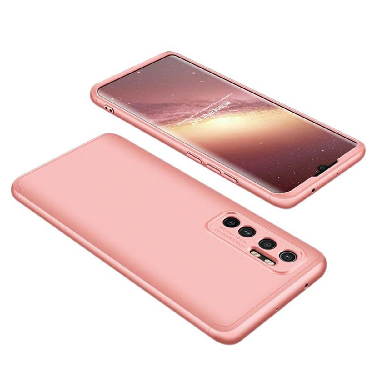 Funda Carcasa GKK 360 para Xiaomi Mi Note 10 Lite  color Rosa