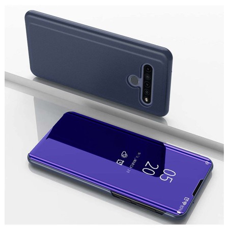 Funda Flip Cover Clear View para LG K51S / LG K41S color Azul