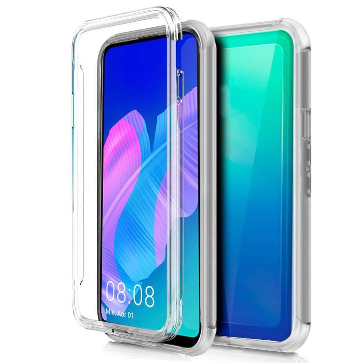 Funda Completa Transparente Pc + Tpu Full Body 360 para Huawei P Smart S / Y8P
