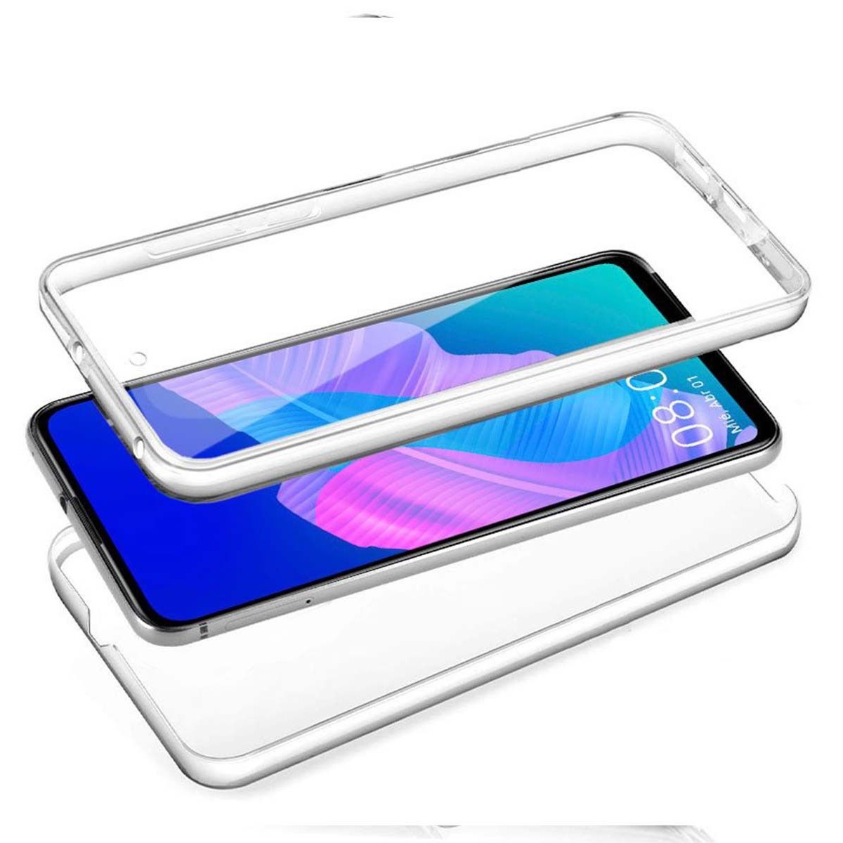 Funda Completa Transparente Pc + Tpu Full Body 360 para Huawei P Smart S / Y8P