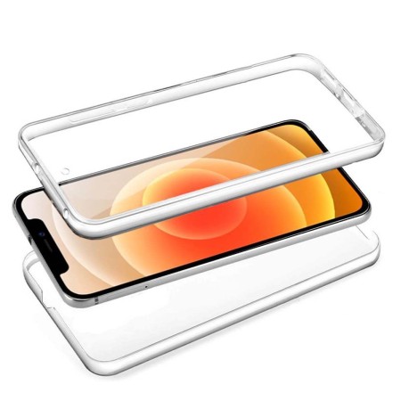 Funda Completa Transparente Pc + Tpu Full Body 360 para Iphone 12 / 12 Pro (6.1)