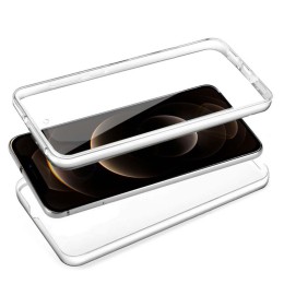 Funda Completa Transparente Pc + Tpu Full Body 360 para Iphone 12 Pro Max (6.7) 2