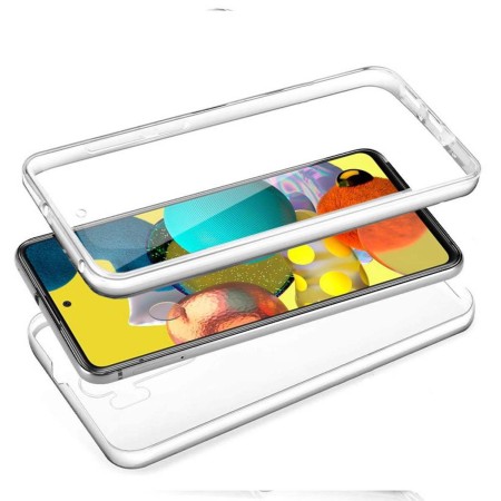 Funda Completa Transparente Pc + Tpu Full Body 360 para Samsung Galaxy A51 5G