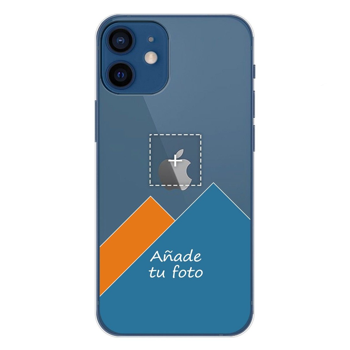 Personaliza tu Funda Gel Silicona Transparente con tu Fotografia para Iphone 12 / 12 Pro (6.1) dibujo personalizada