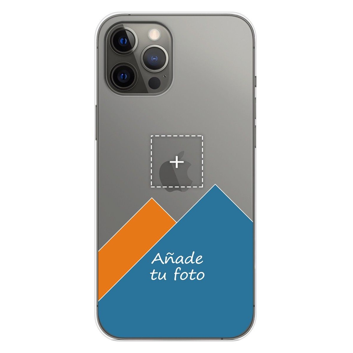 Personaliza tu Funda Gel Silicona Transparente con tu Fotografia para Iphone 12 Pro Max (6.7) dibujo personalizada