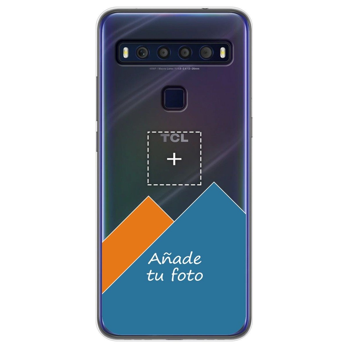 Personaliza tu Funda Gel Silicona Transparente con tu Fotografia para TCL 10L dibujo personalizada