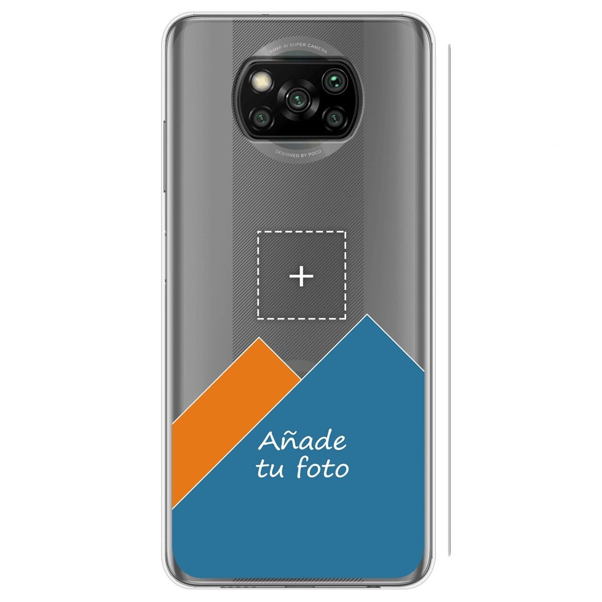 Personaliza tu Funda Gel Silicona Transparente con tu Fotografia para Xiaomi POCO X3 NFC / X3 PRO dibujo personalizada