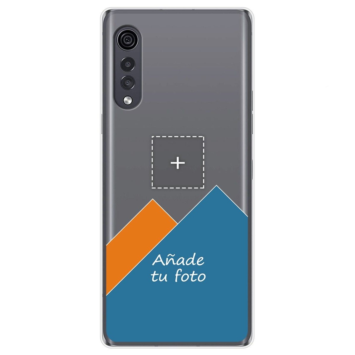 Personaliza tu Funda Gel Silicona Transparente con tu Fotografia para Lg Velvet 5G dibujo personalizada