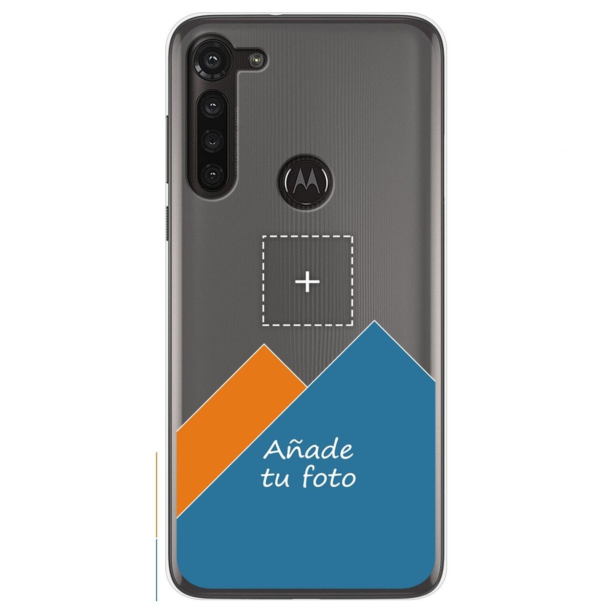 Personaliza tu Funda Gel Silicona Transparente con tu Fotografia para Motorola Moto G8 Power dibujo personalizada