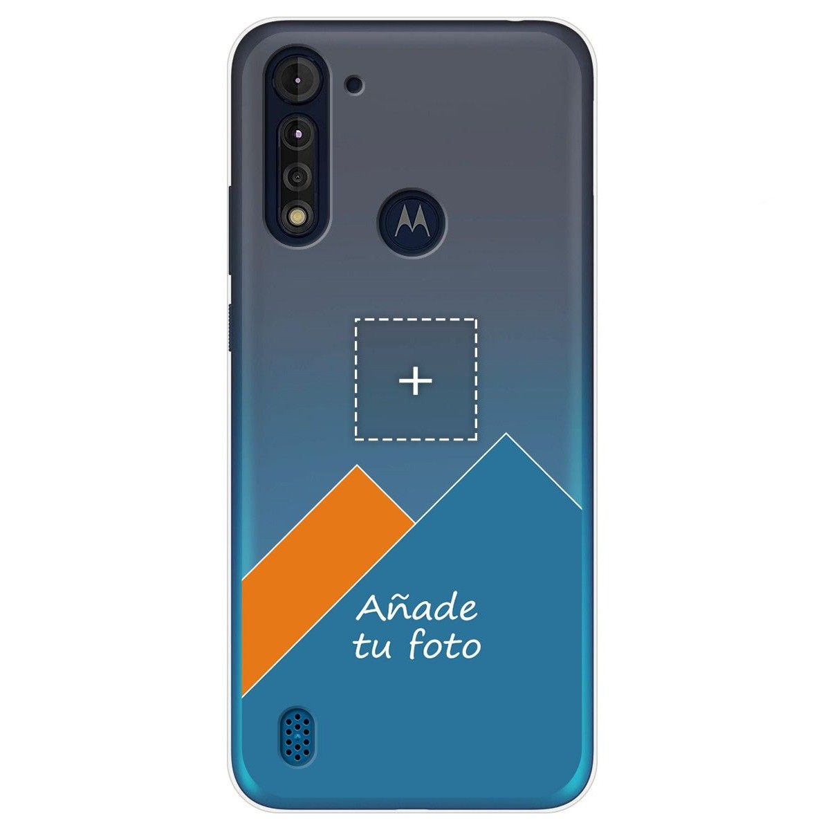 Personaliza tu Funda Gel Silicona Transparente con tu Fotografia para Motorola Moto G8 Power Lite dibujo personalizada