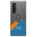 Personaliza tu Funda Gel Silicona Transparente con tu Fotografia para Oppo Find X2 Pro dibujo personalizada