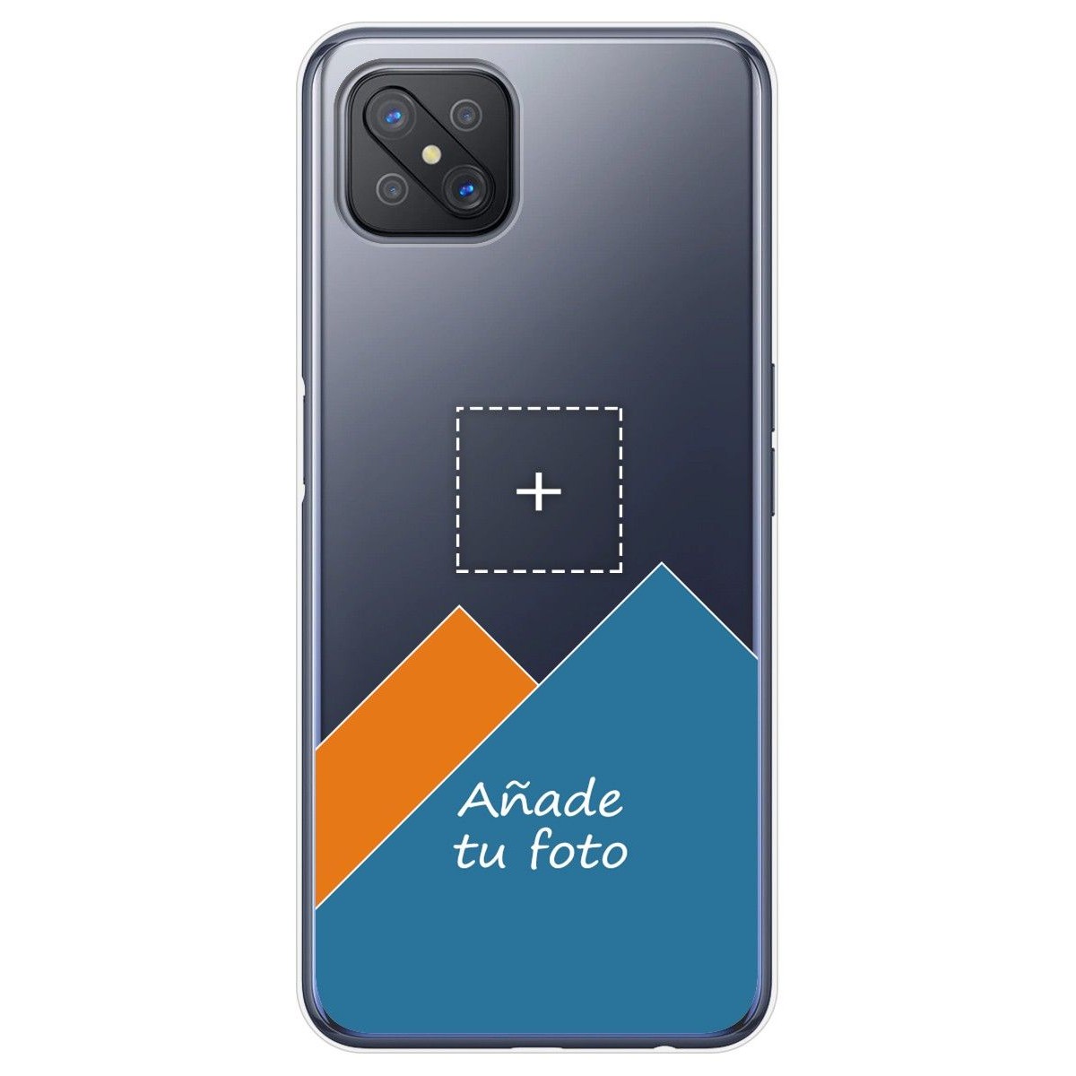 Personaliza tu Funda Gel Silicona Transparente con tu Fotografia para Oppo Reno 4Z 5G dibujo personalizada