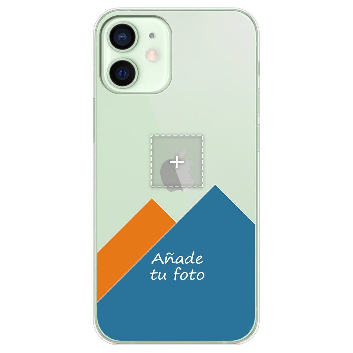 Personaliza tu Funda Pc + Tpu 360 con tu Fotografia para Iphone 12 Mini (5.4) dibujo personalizada