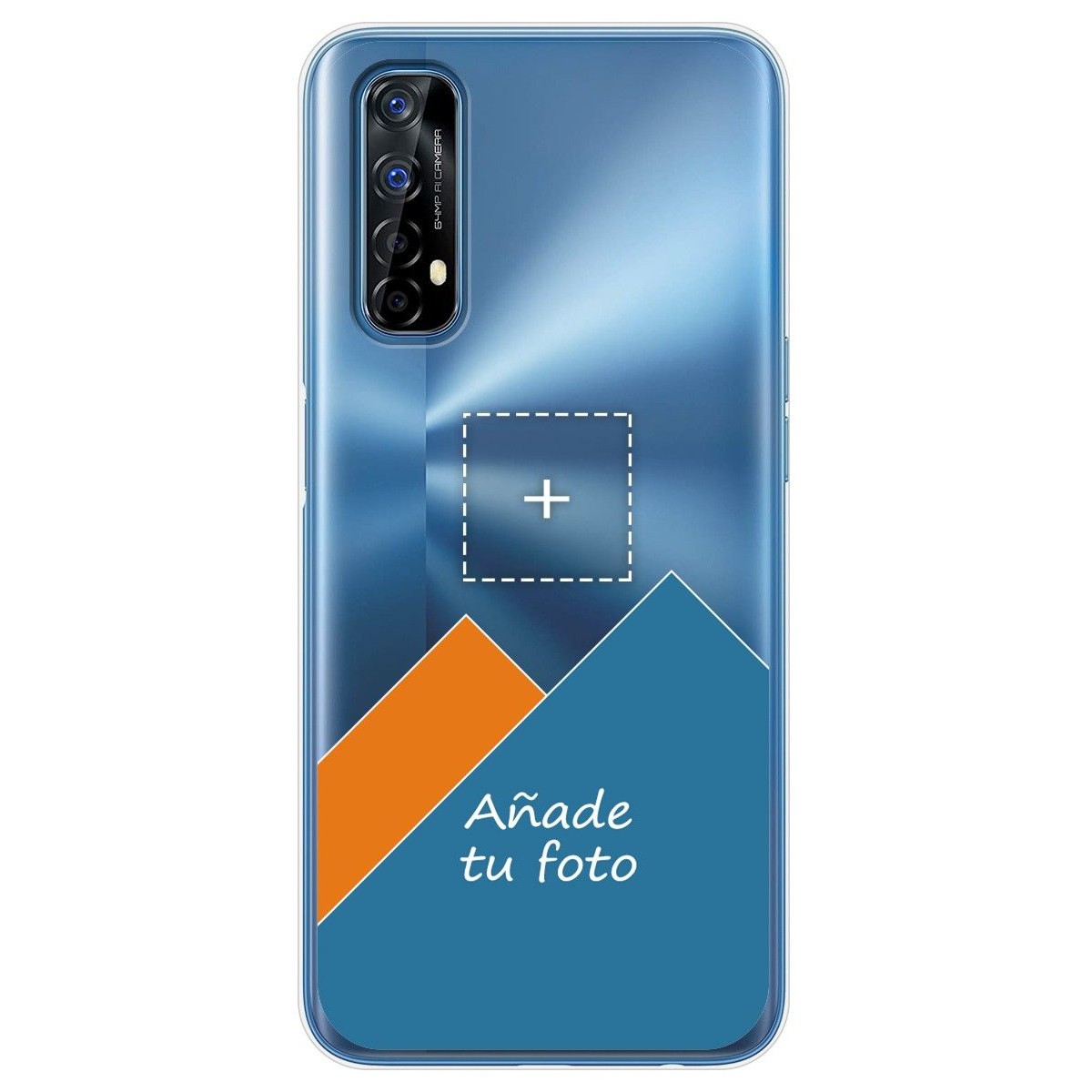 Personaliza tu Funda Gel Silicona Transparente con tu Fotografia para Realme 7 dibujo personalizada