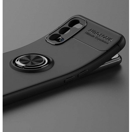 Funda Magnetica Soporte con Anillo Giratorio 360 para Oppo Reno 4 5G Roja